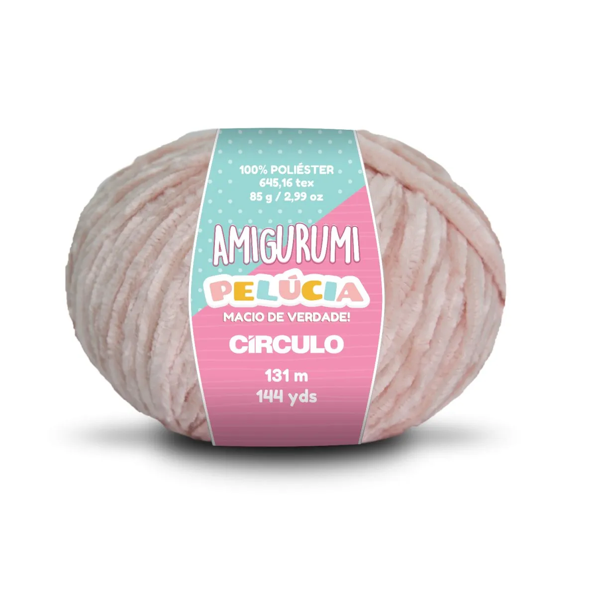 Circulo - Amigurumi Pelucia Yarn, Special Velvet Chenille Yarn for Crochet & Knitting, Amigurumi Plush Yarn for Amigurumi and Blanket,  85 g - 131 meters
