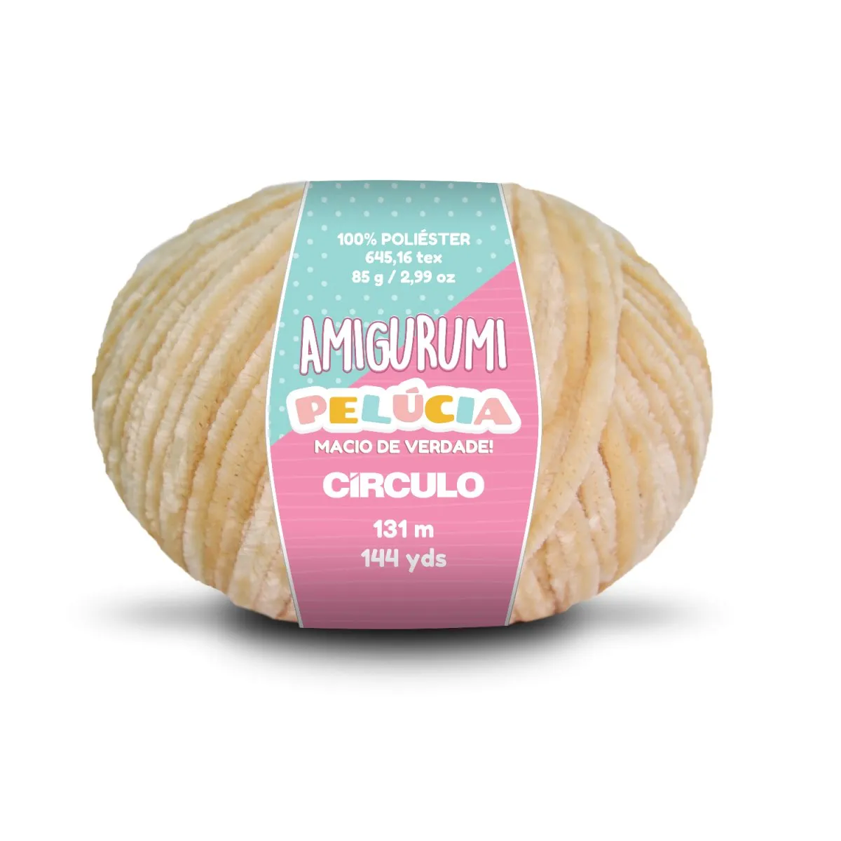 Circulo - Amigurumi Pelucia Yarn, Special Velvet Chenille Yarn for Crochet & Knitting, Amigurumi Plush Yarn for Amigurumi and Blanket,  85 g - 131 meters
