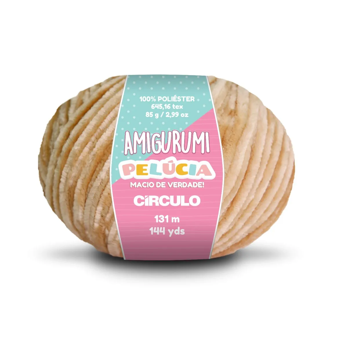 Circulo - Amigurumi Pelucia Yarn, Special Velvet Chenille Yarn for Crochet & Knitting, Amigurumi Plush Yarn for Amigurumi and Blanket,  85 g - 131 meters
