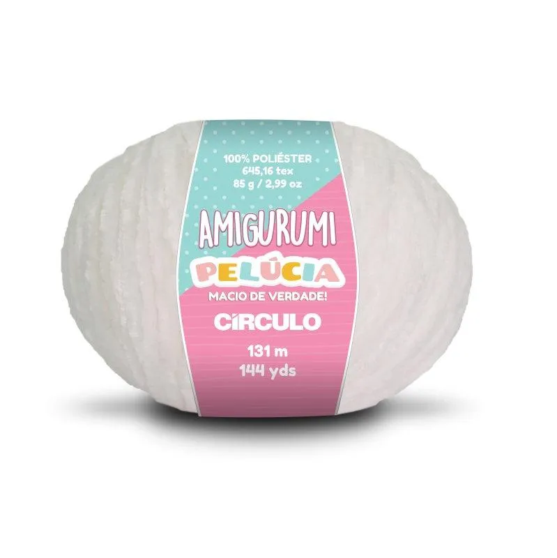Circulo - Amigurumi Pelucia Yarn, Special Velvet Chenille Yarn for Crochet & Knitting, Amigurumi Plush Yarn for Amigurumi and Blanket,  85 g - 131 meters