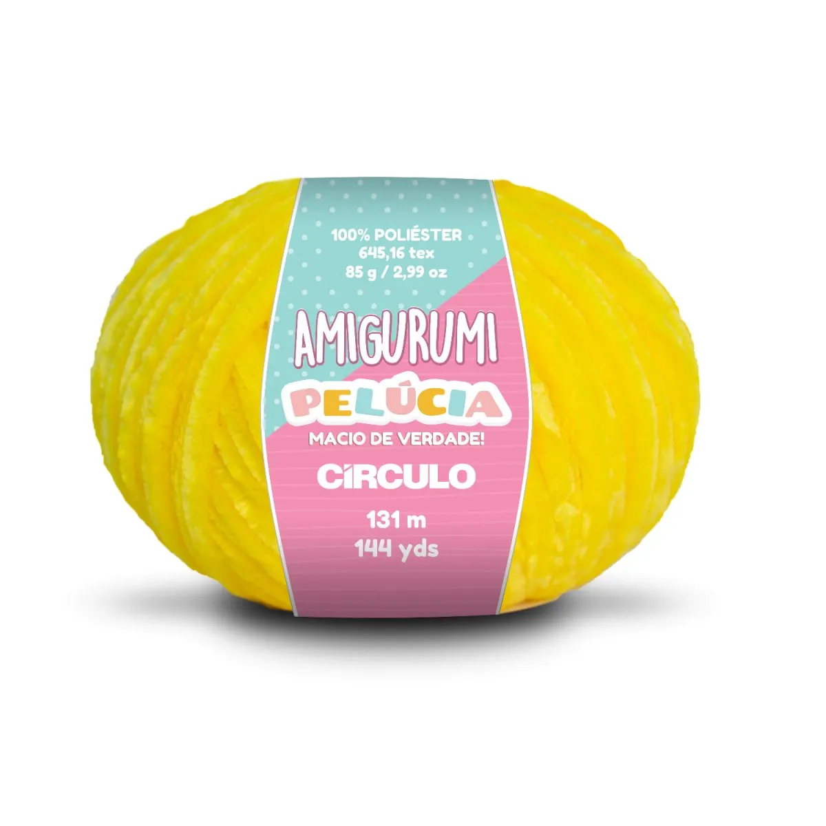 Circulo - Amigurumi Pelucia Yarn, Special Velvet Chenille Yarn for Crochet & Knitting, Amigurumi Plush Yarn for Amigurumi and Blanket,  85 g - 131 meters