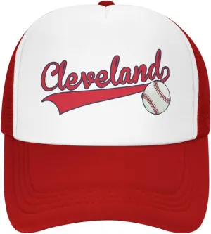 City Baseball Fans Classic Vintage Cap Graphic Adjustable Mesh Hat for Men Women