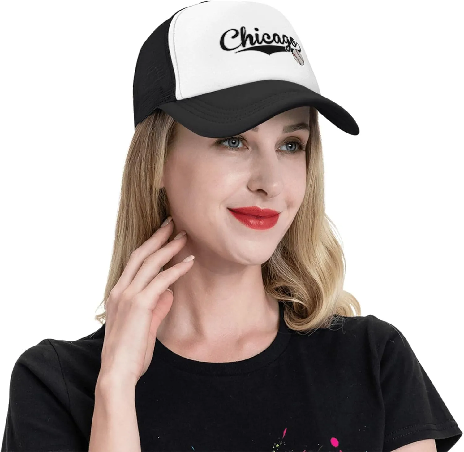 City Baseball Fans Classic Vintage Cap Graphic Adjustable Mesh Hat for Men Women