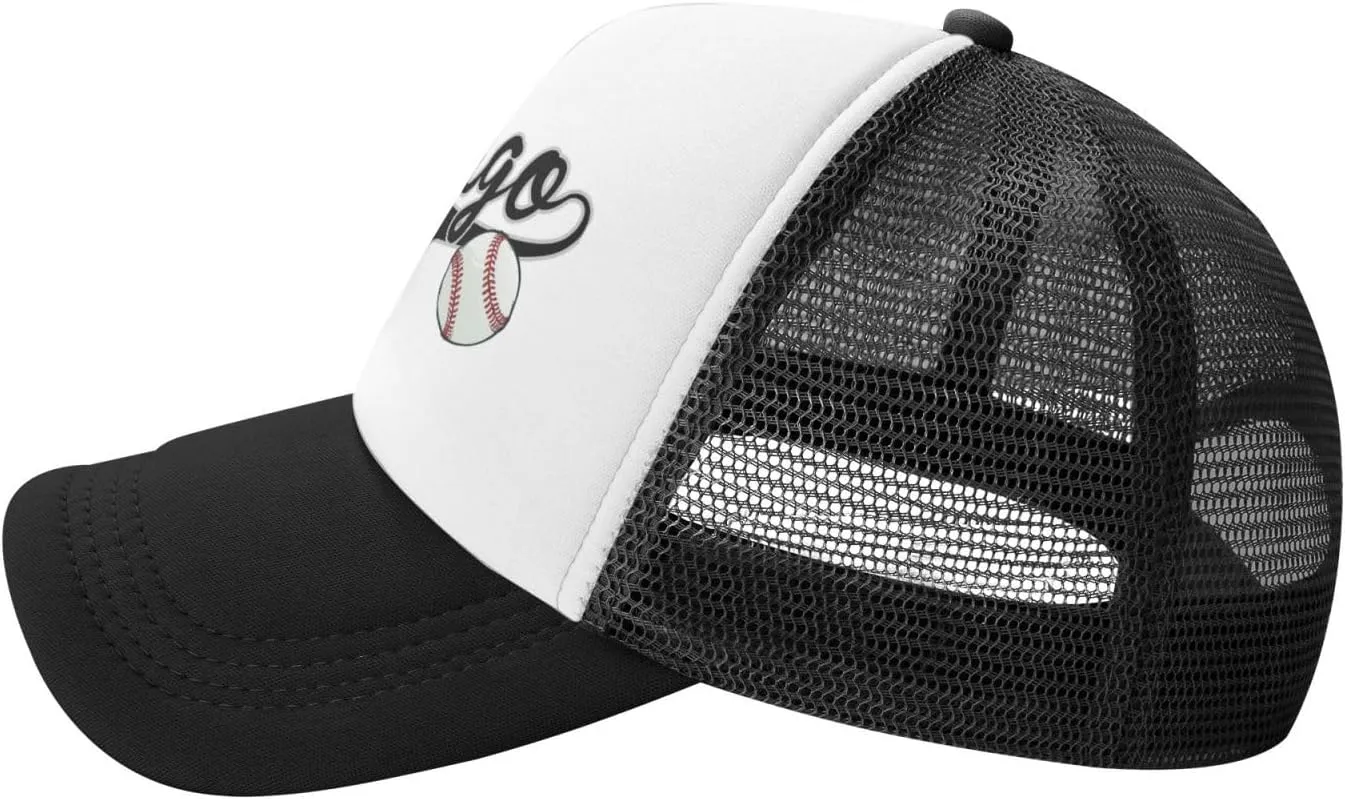 City Baseball Fans Classic Vintage Cap Graphic Adjustable Mesh Hat for Men Women