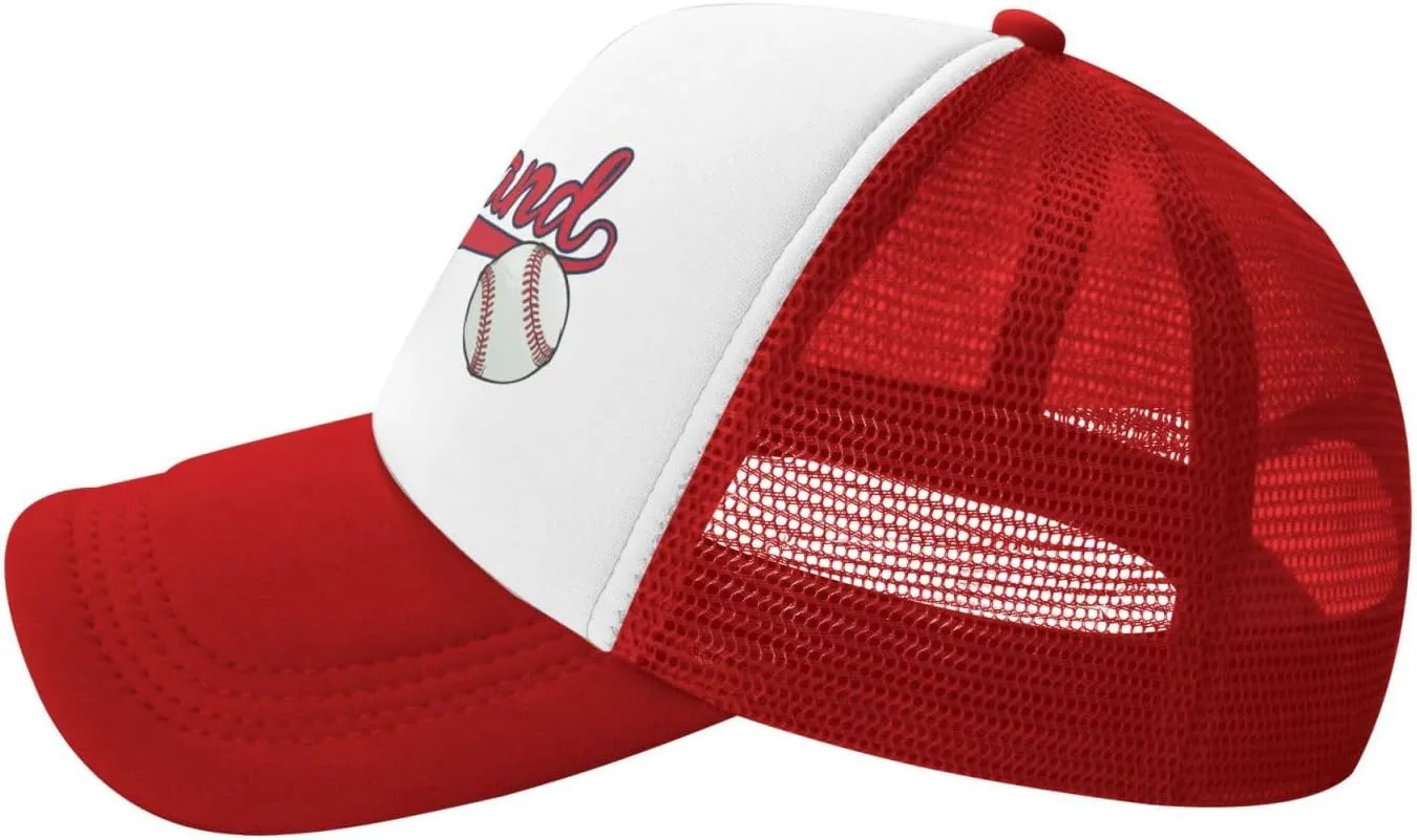 City Baseball Fans Classic Vintage Cap Graphic Adjustable Mesh Hat for Men Women