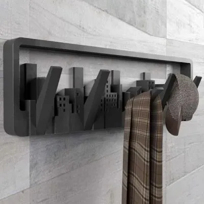 City Skyline Wall Hooks