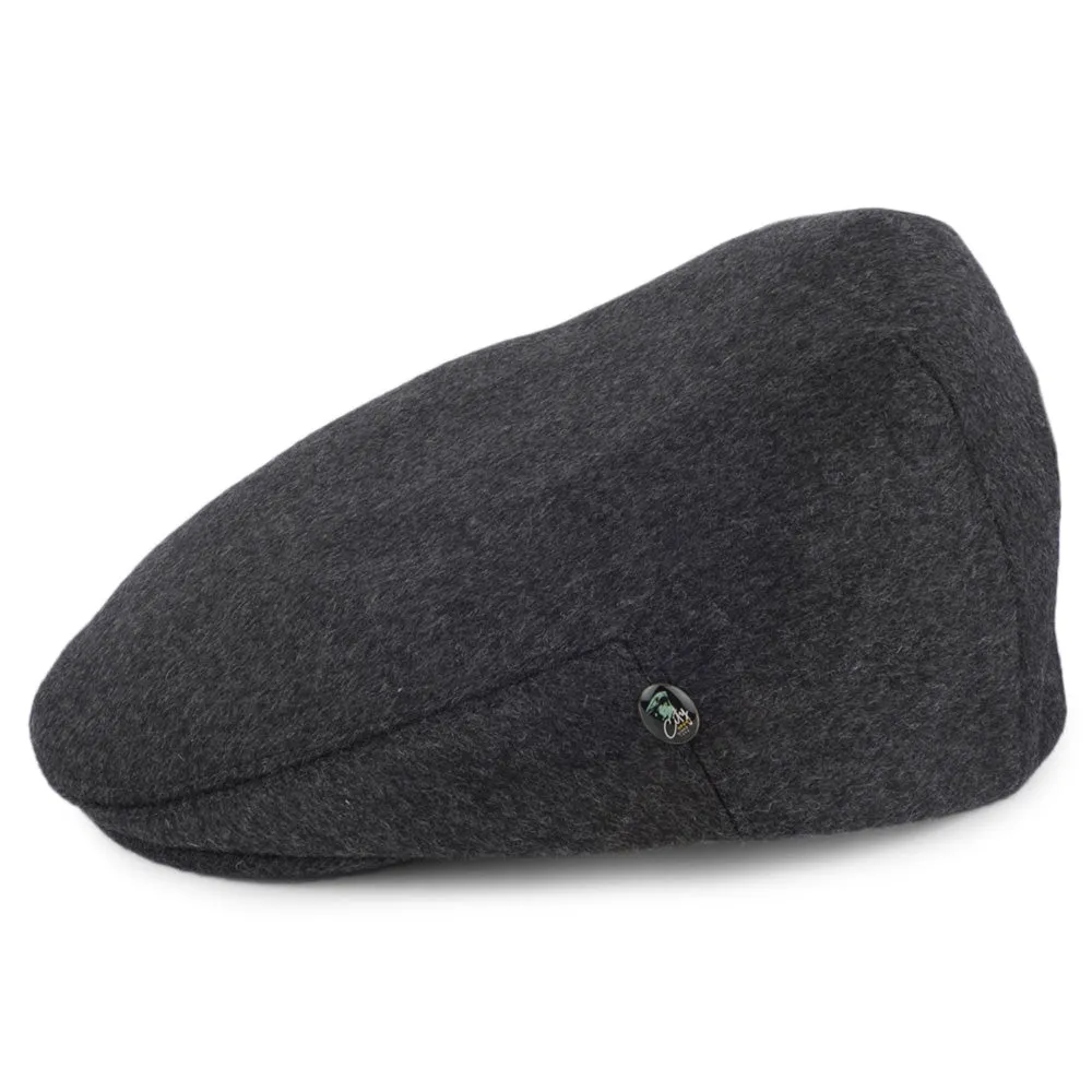 City Sport Loden Wool Flat Cap - Grey