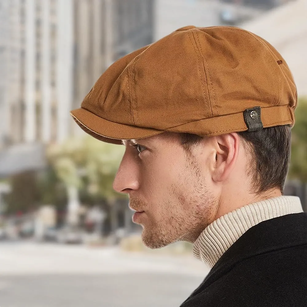 CLAPE Classic 8 Panel Cotton Flat Ivy Driving Hat Newsboy Caps Golf Cabbie Beret
