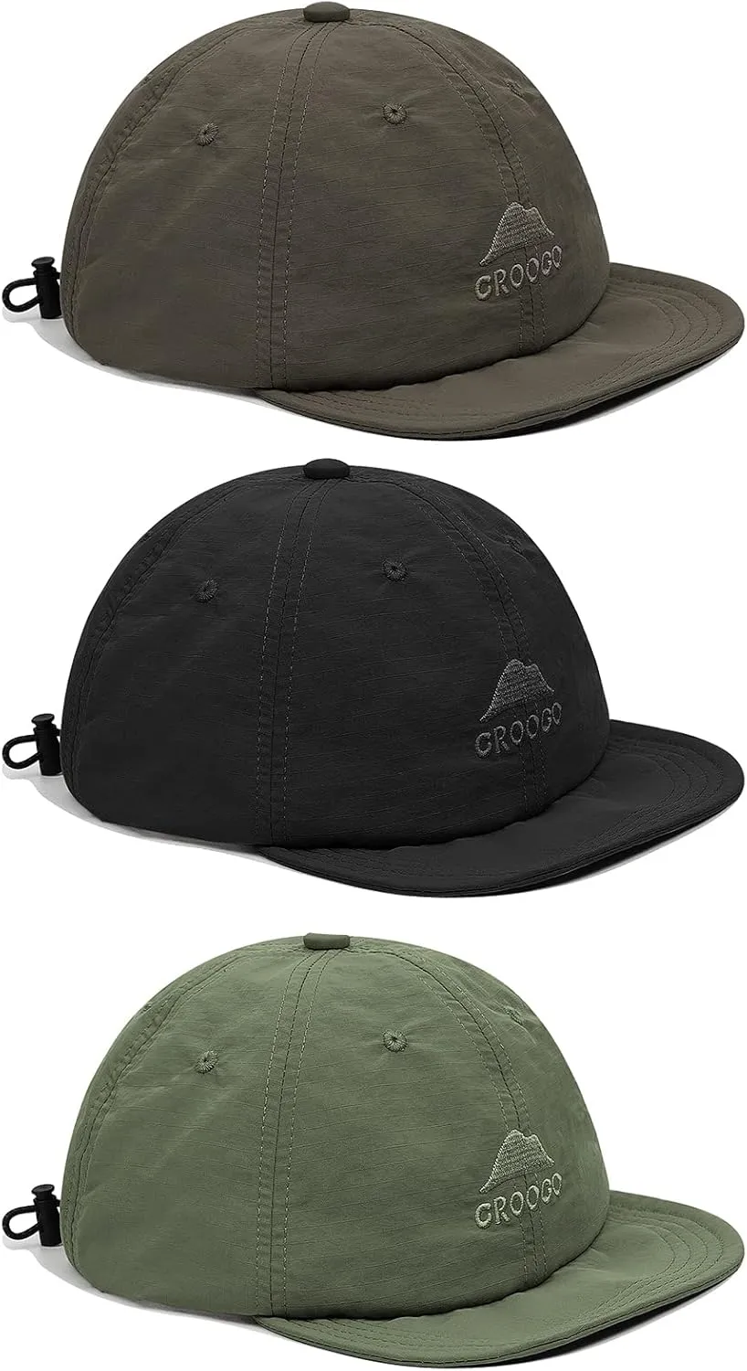 CLAPE Short Brim Baseball Cap Waterproof Outdoor Hats Breathable Sport Cap Quick Dry Hat Men Women Trucker Cap Sun Beach Hat