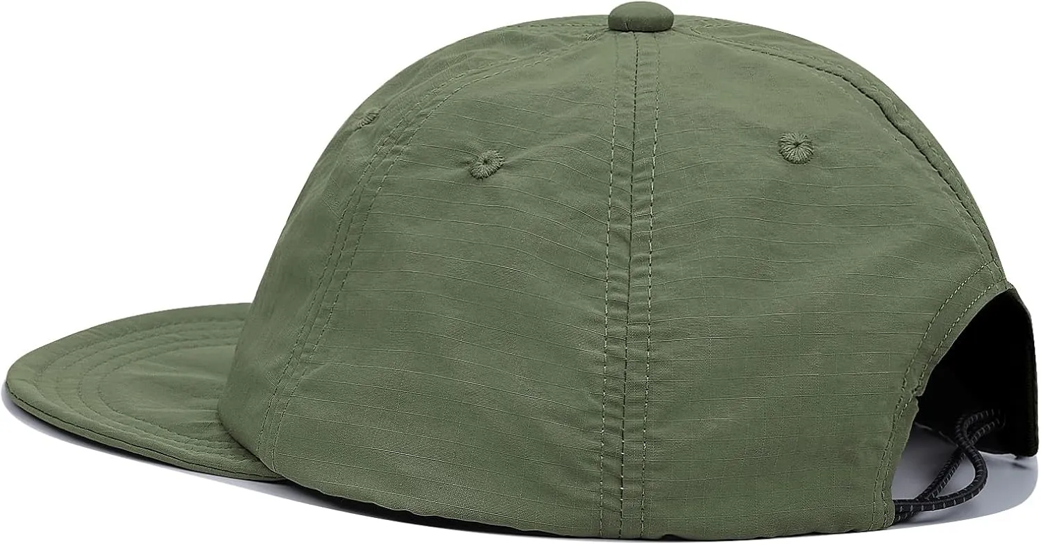 CLAPE Short Brim Baseball Cap Waterproof Outdoor Hats Breathable Sport Cap Quick Dry Hat Men Women Trucker Cap Sun Beach Hat