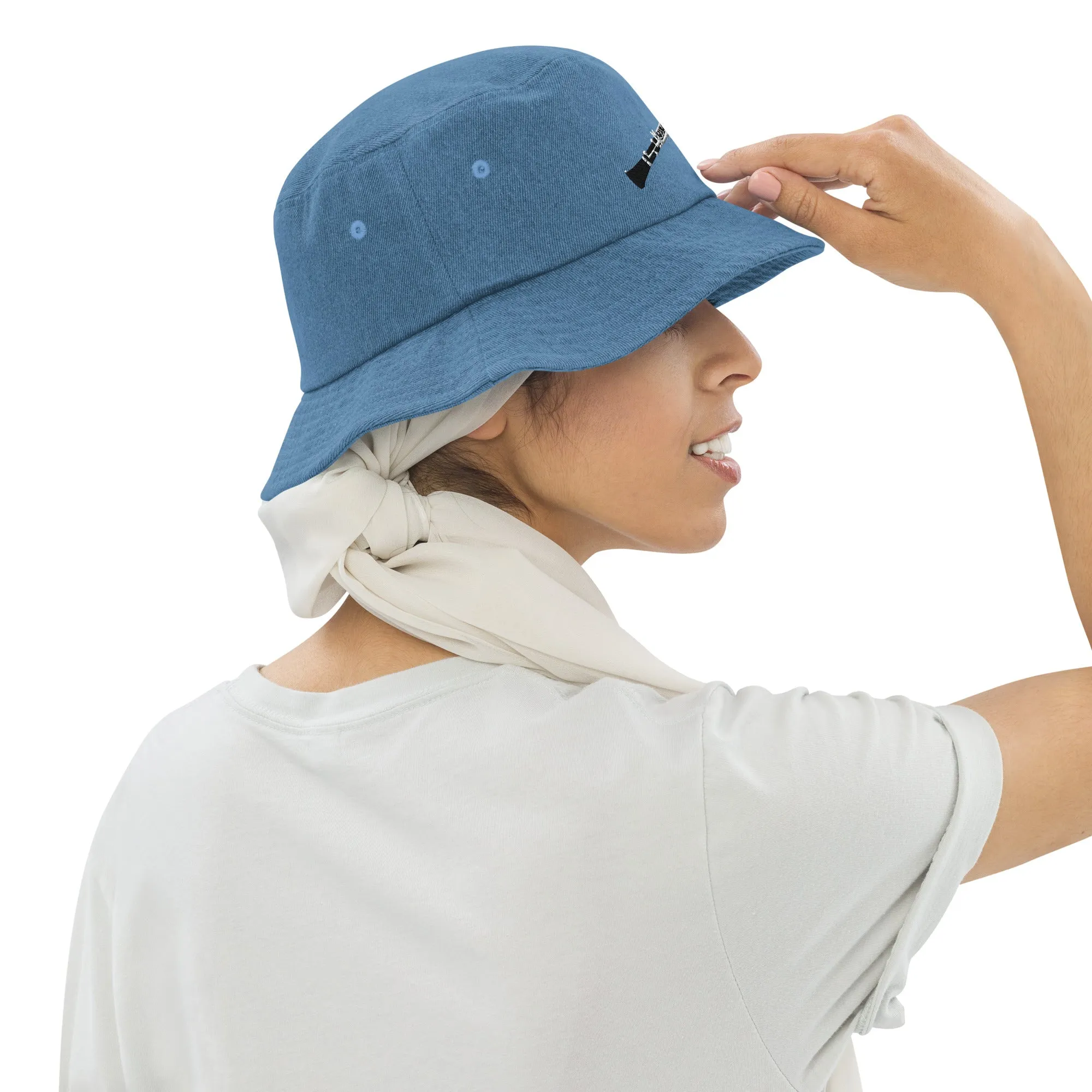 Clarinet bucket hat | Denim bucket hat