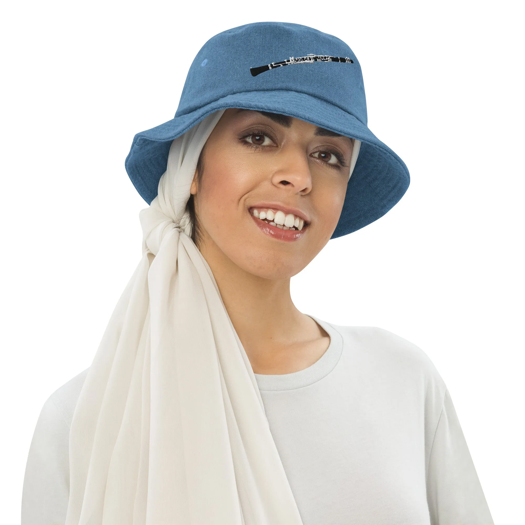Clarinet bucket hat | Denim bucket hat