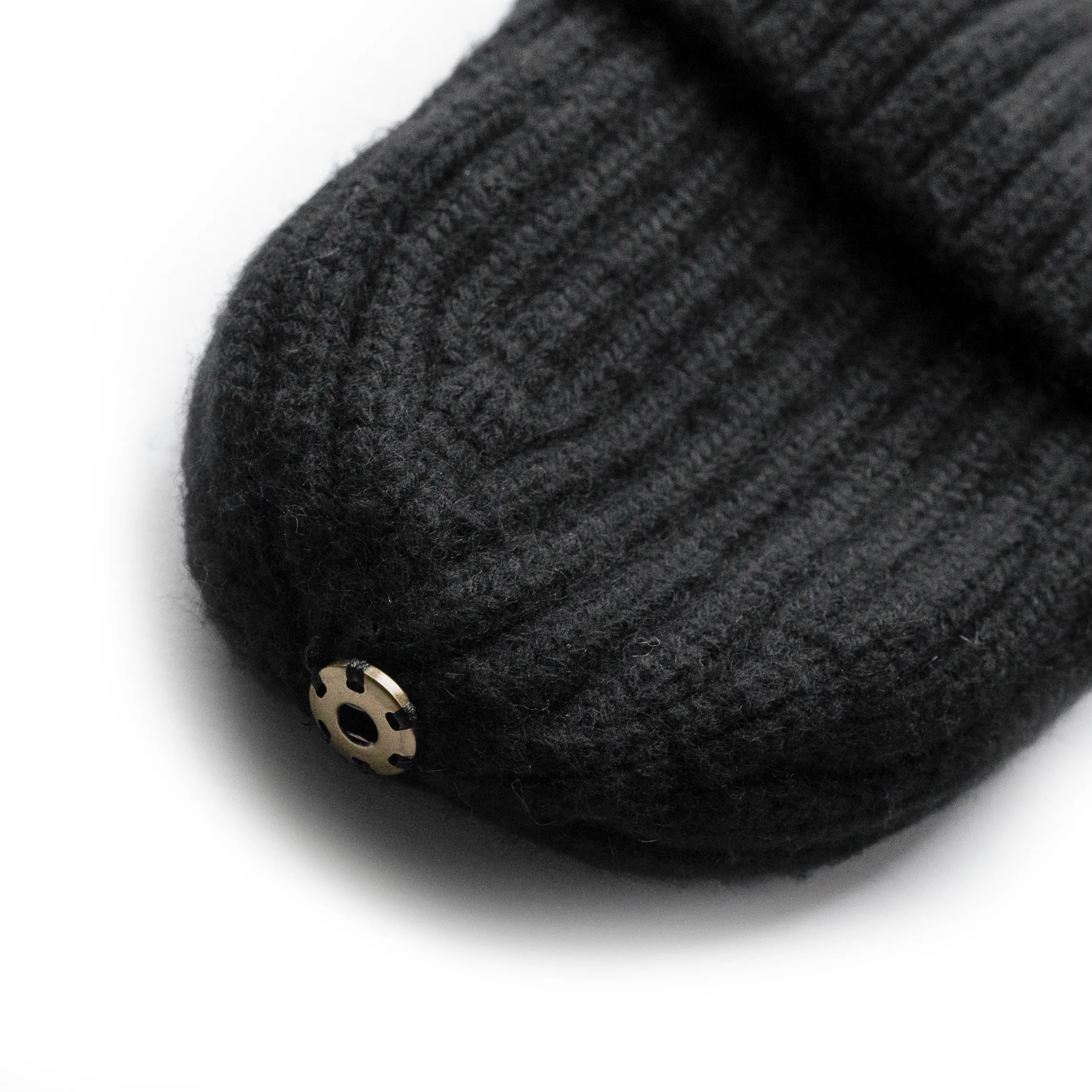 Classic Cashmere Ribbed Silk Lined Hat- Customizable Pom Pom