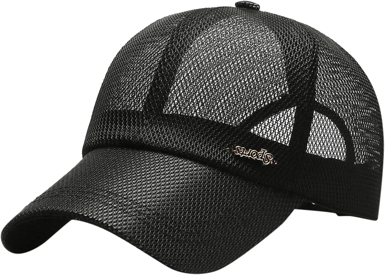 Classic Casual Adjustable Dad Hat Plain Blank Trucker Mesh Baseball Cap for Summer Hunting Running Hiking Tennis