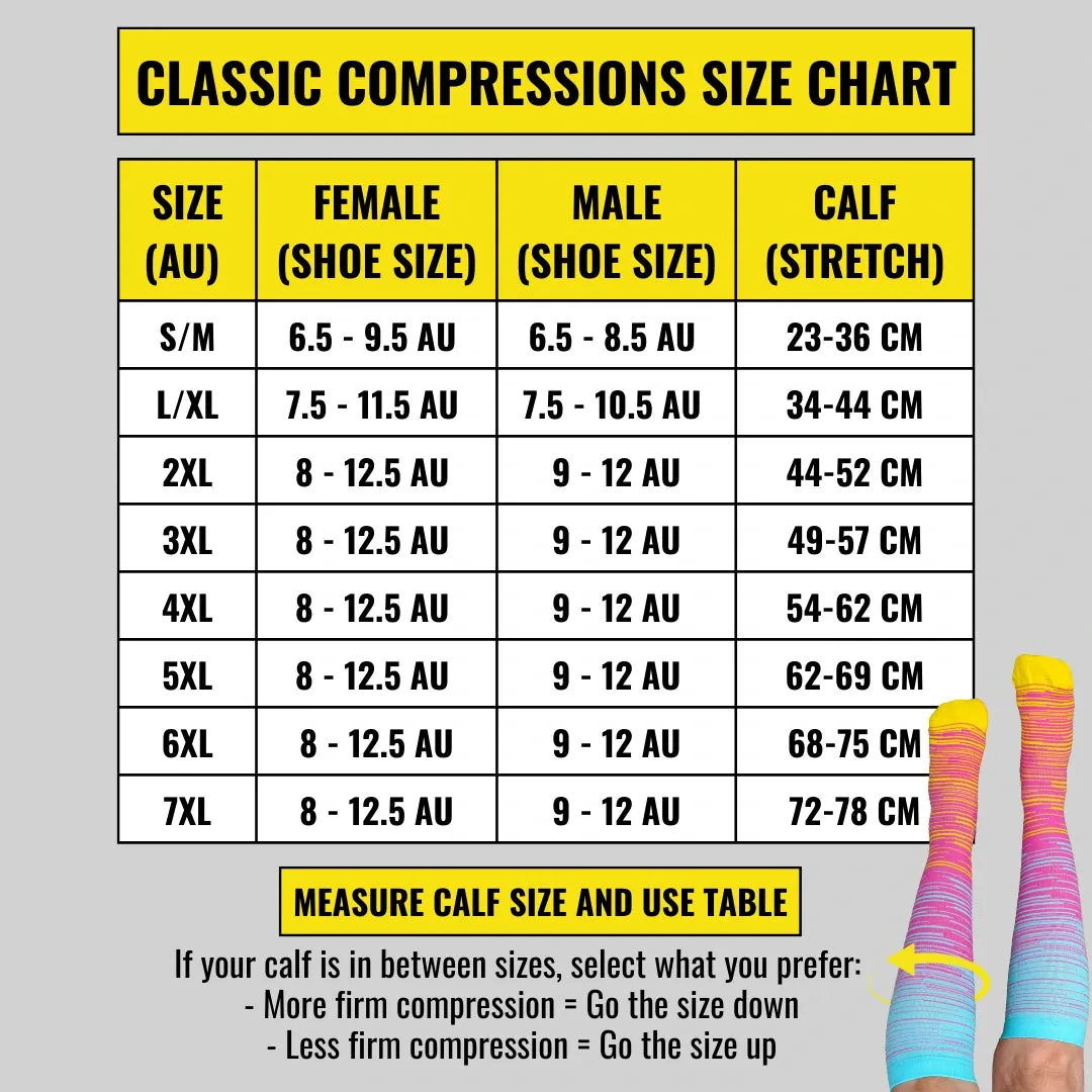 Classic Christmas Hats Compression Socks