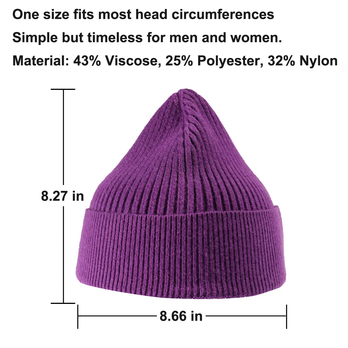 Classic Knitted Beanie Hat