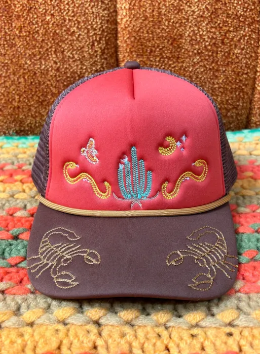 Classic Rock Couture ~ Desert Dreams Chainstitch Trucker Hat