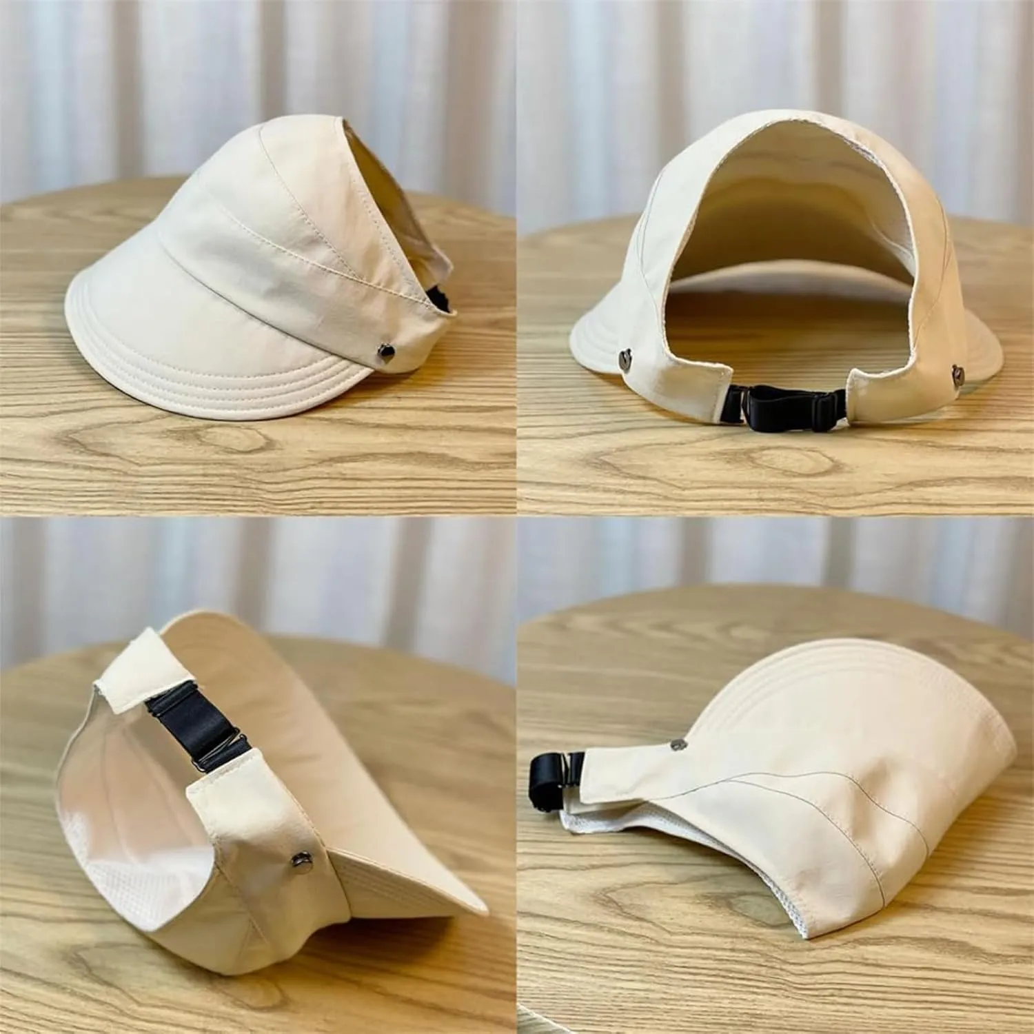 Classupery Outdoor UV Protection Hollow Top Sun Hat,2025 New Summer Adjustable Women's Wide Brim Empty top