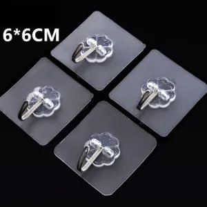 Clear Adhesive Wall Hooks