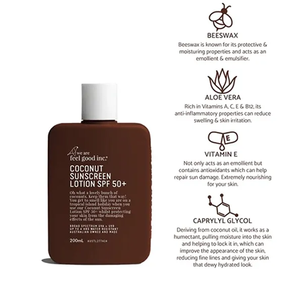 Coconut Sunscreen SPF 50  200 mL