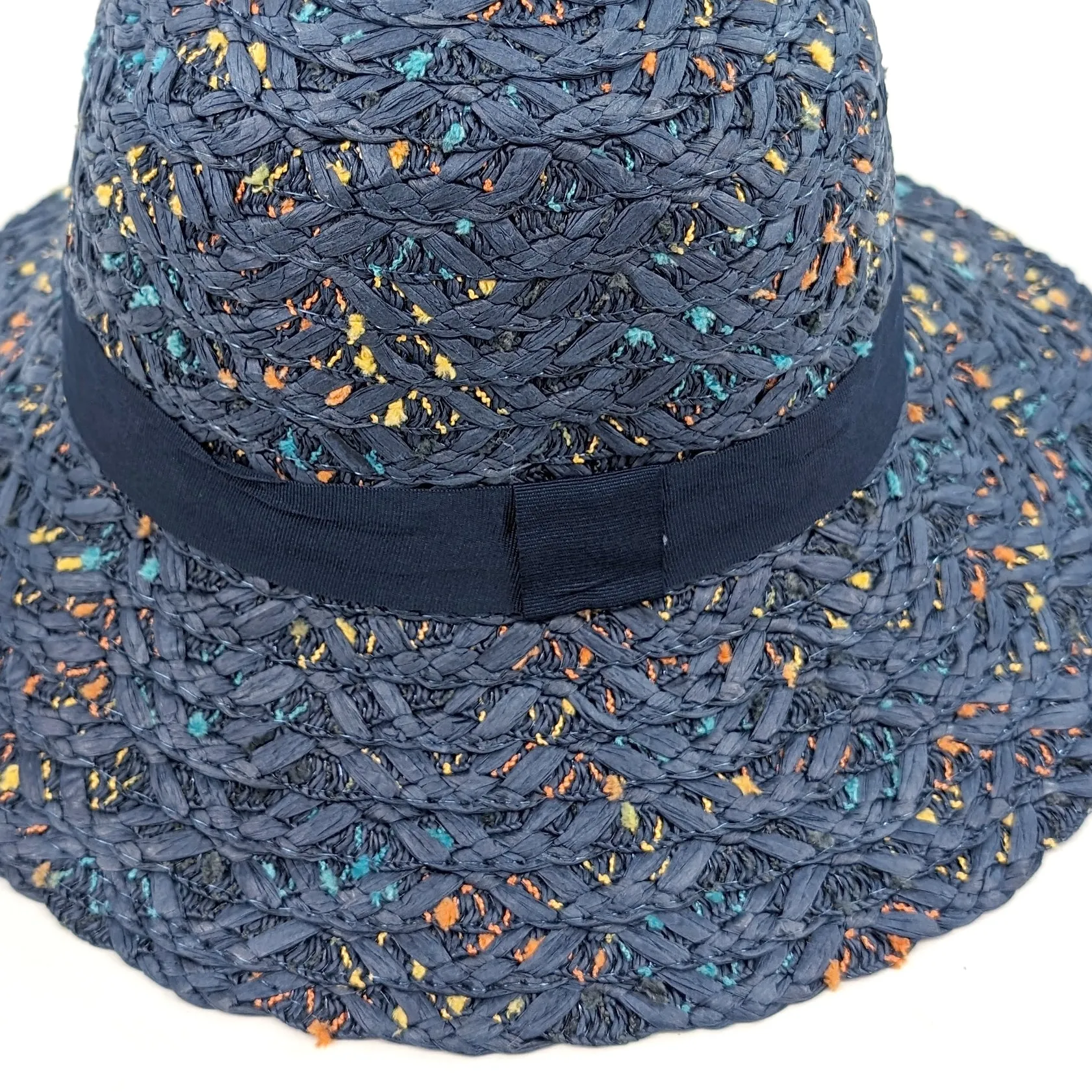 Confetti Cloche Foldable Hat - Dark Blue