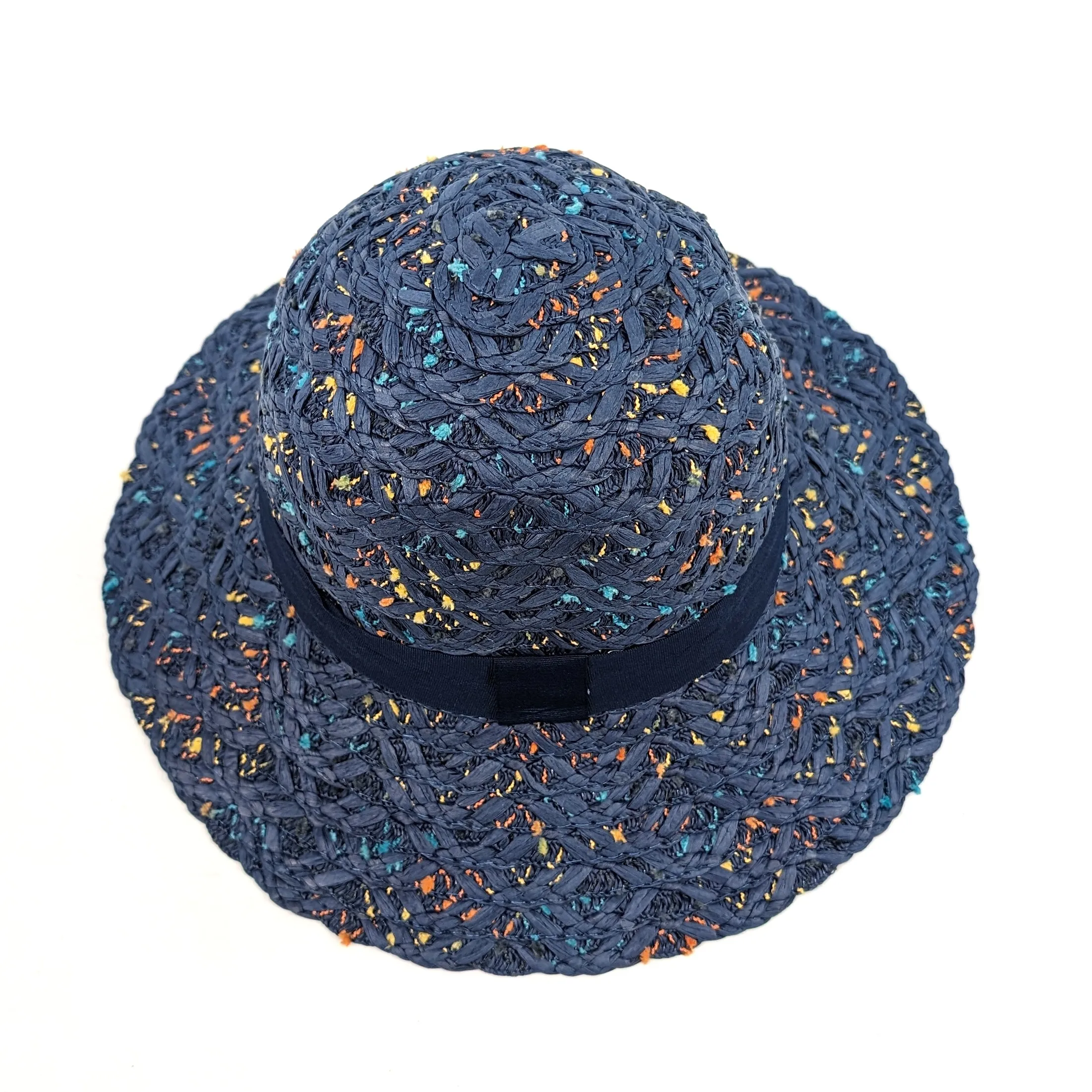 Confetti Cloche Foldable Hat - Dark Blue
