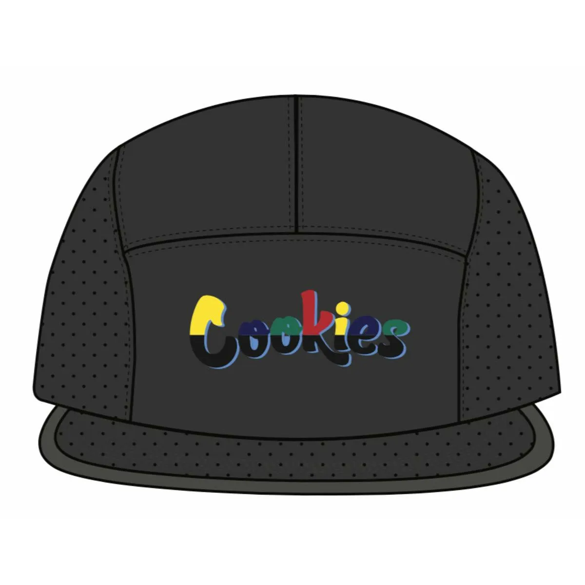 Cookies Catamaran Canvas 5 Panel Black Hat (1559X6313)