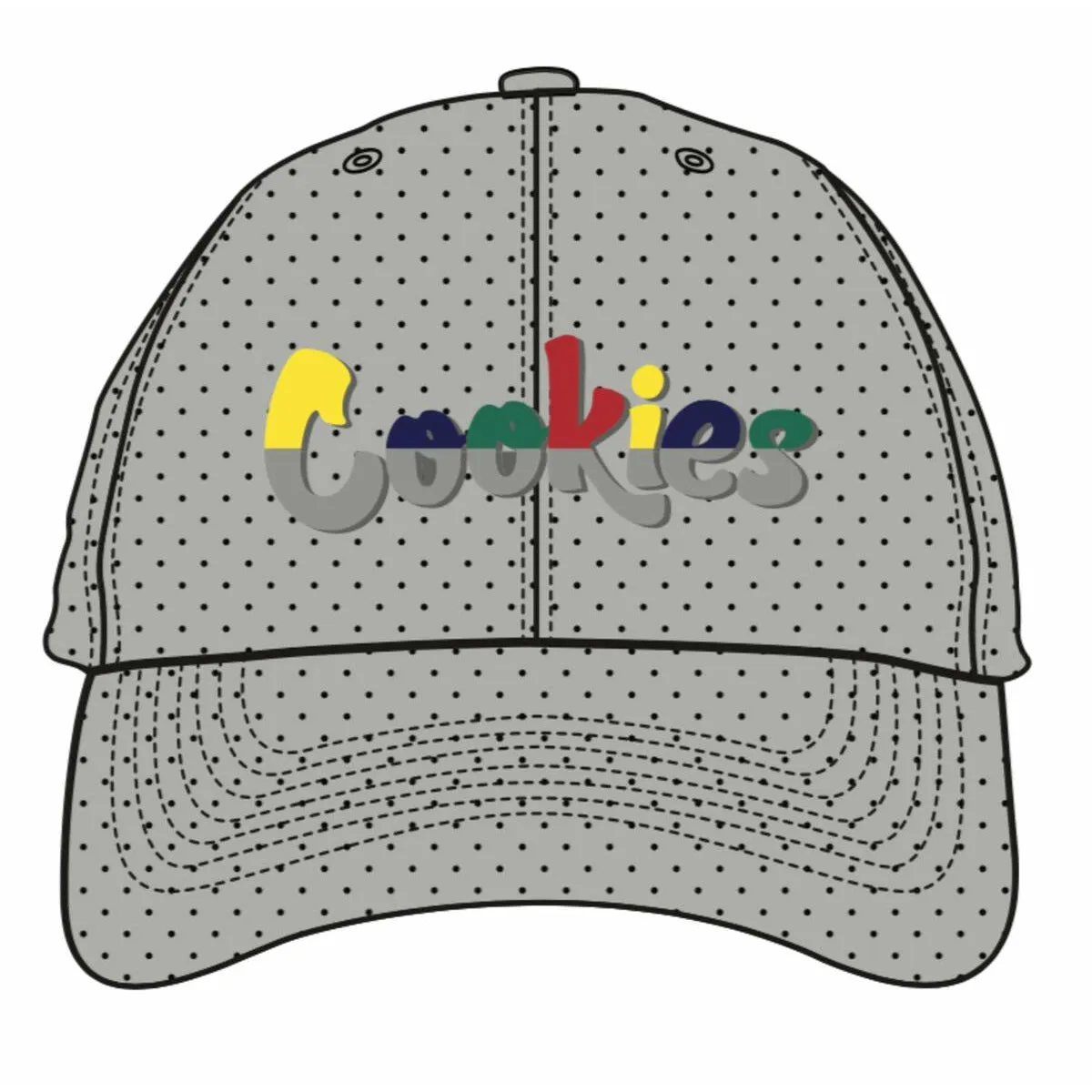 Cookies Catamaran Mesh Grey Dad Hat (1559X6312)