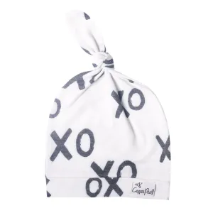 Copper Pearl XOXO Top Knot Hat