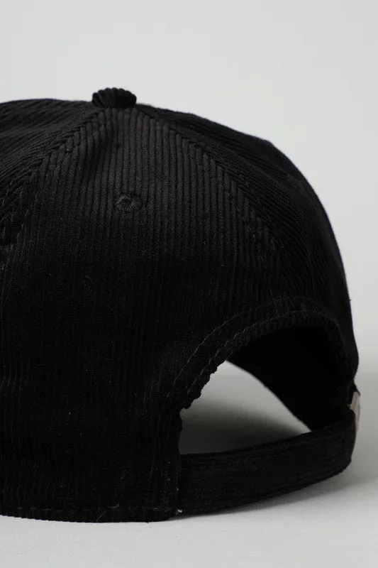 Corduroy Adjustable Cotton Baseball Cap Dad Hat