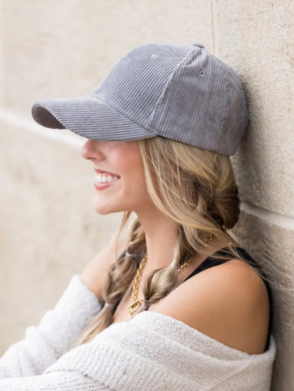 Corduroy Boyfriend Ball Cap