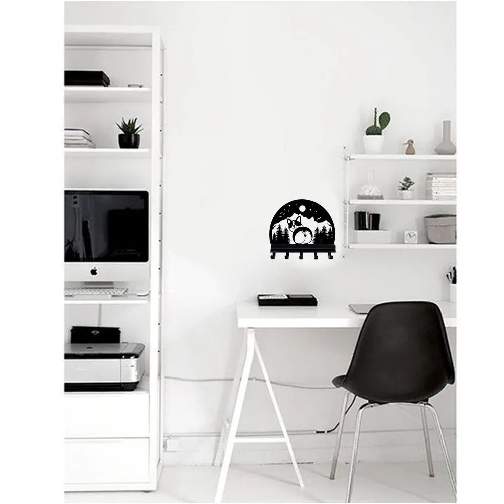 Corgi Heart Cute Butt Wall Hook with Shelf