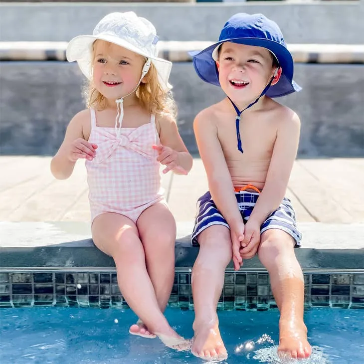 Cotton Floppy Hat - White Eyelet