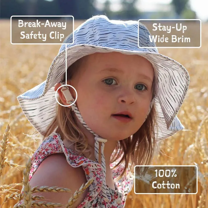 Cotton Floppy Hat - White Eyelet