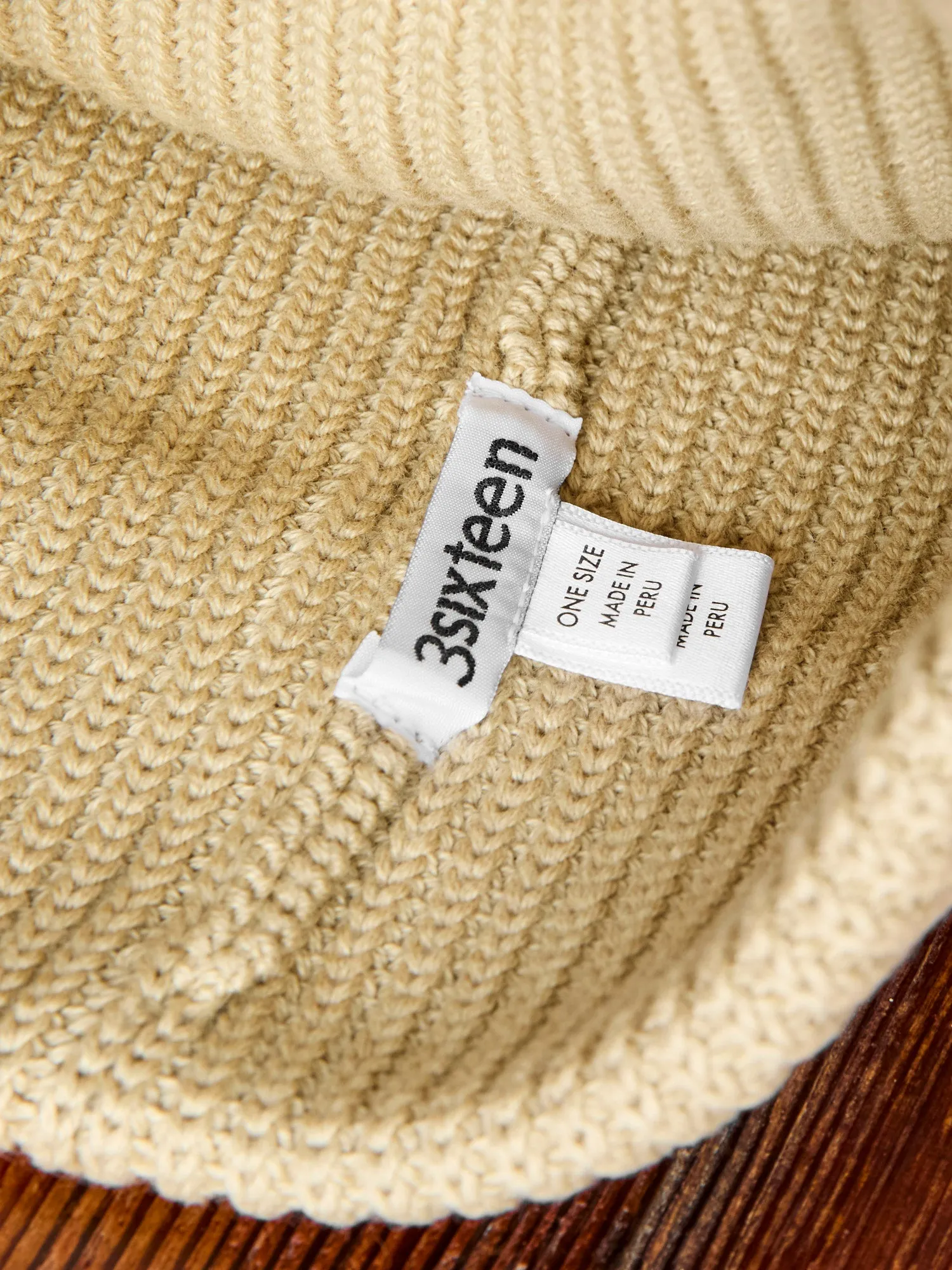 Cotton Watch Cap in Sand