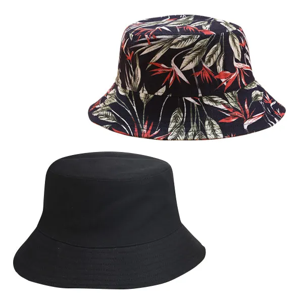 Crane Flower Bucket Hat
