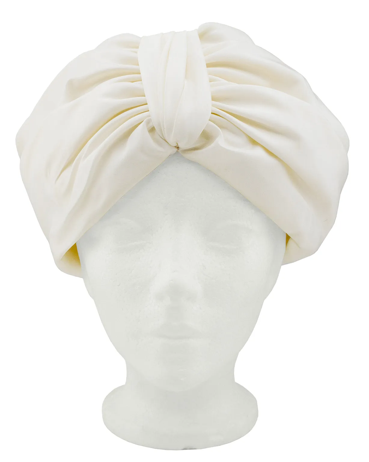 Cream Silk Turban
