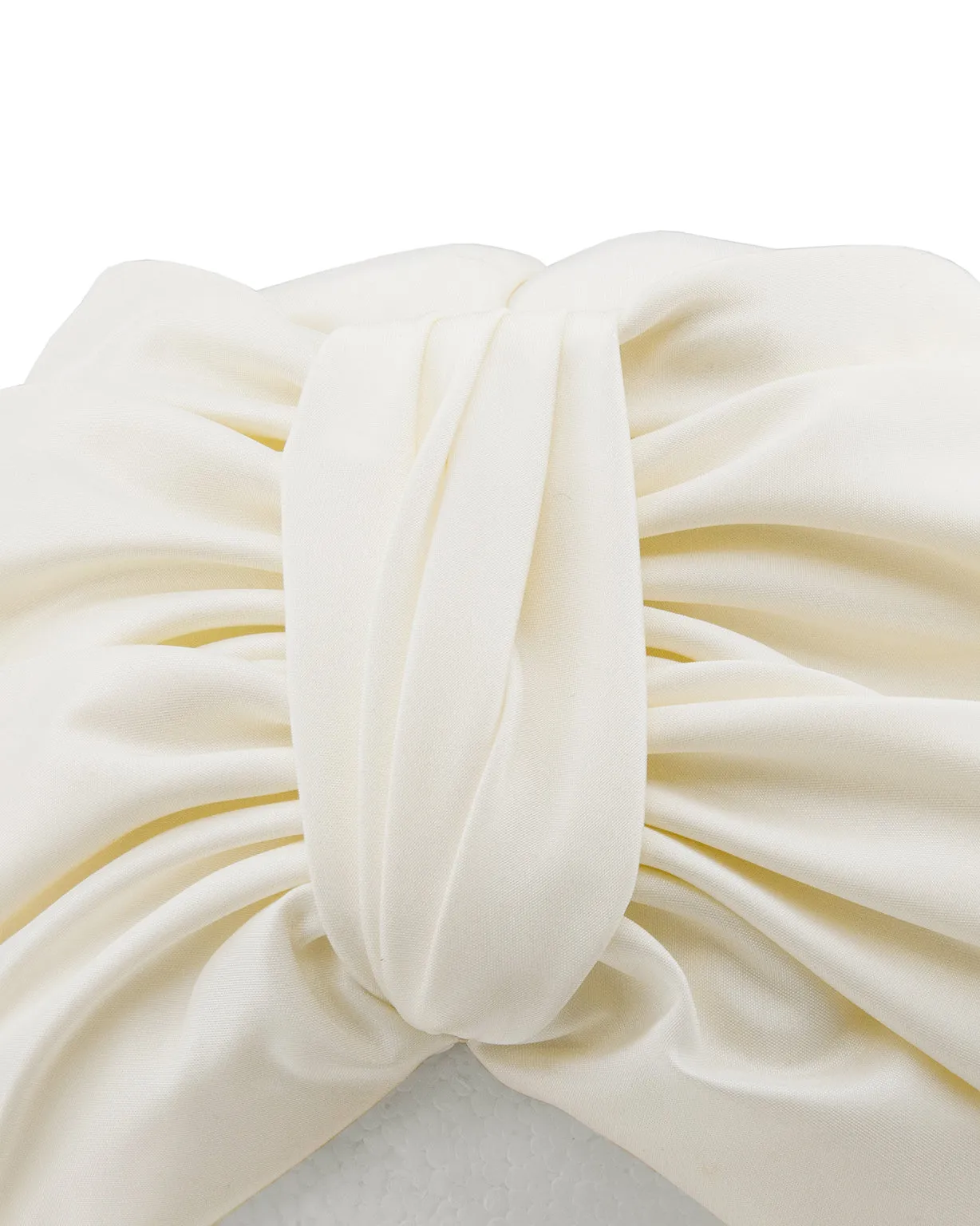 Cream Silk Turban