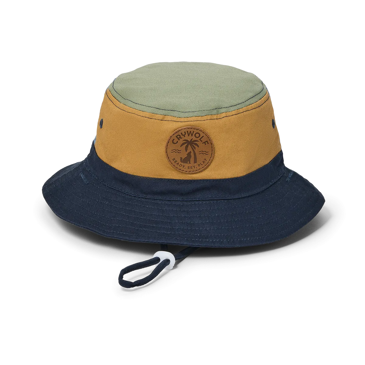 Crywolf Reversible Bucket Hat (Indigo Colourblock)