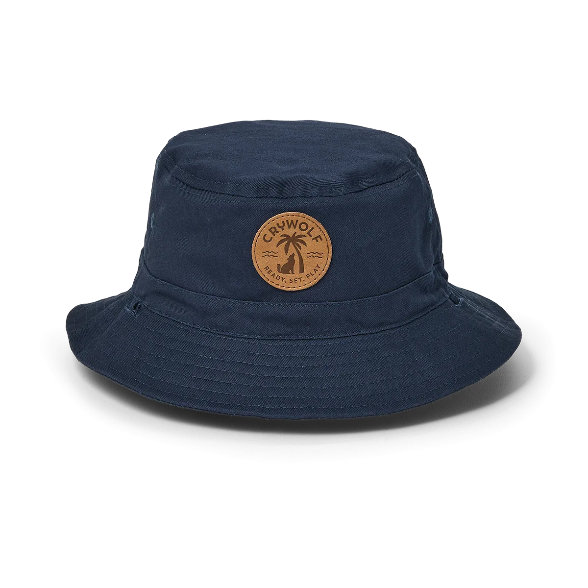 Crywolf Reversible Bucket Hat (Indigo Colourblock)