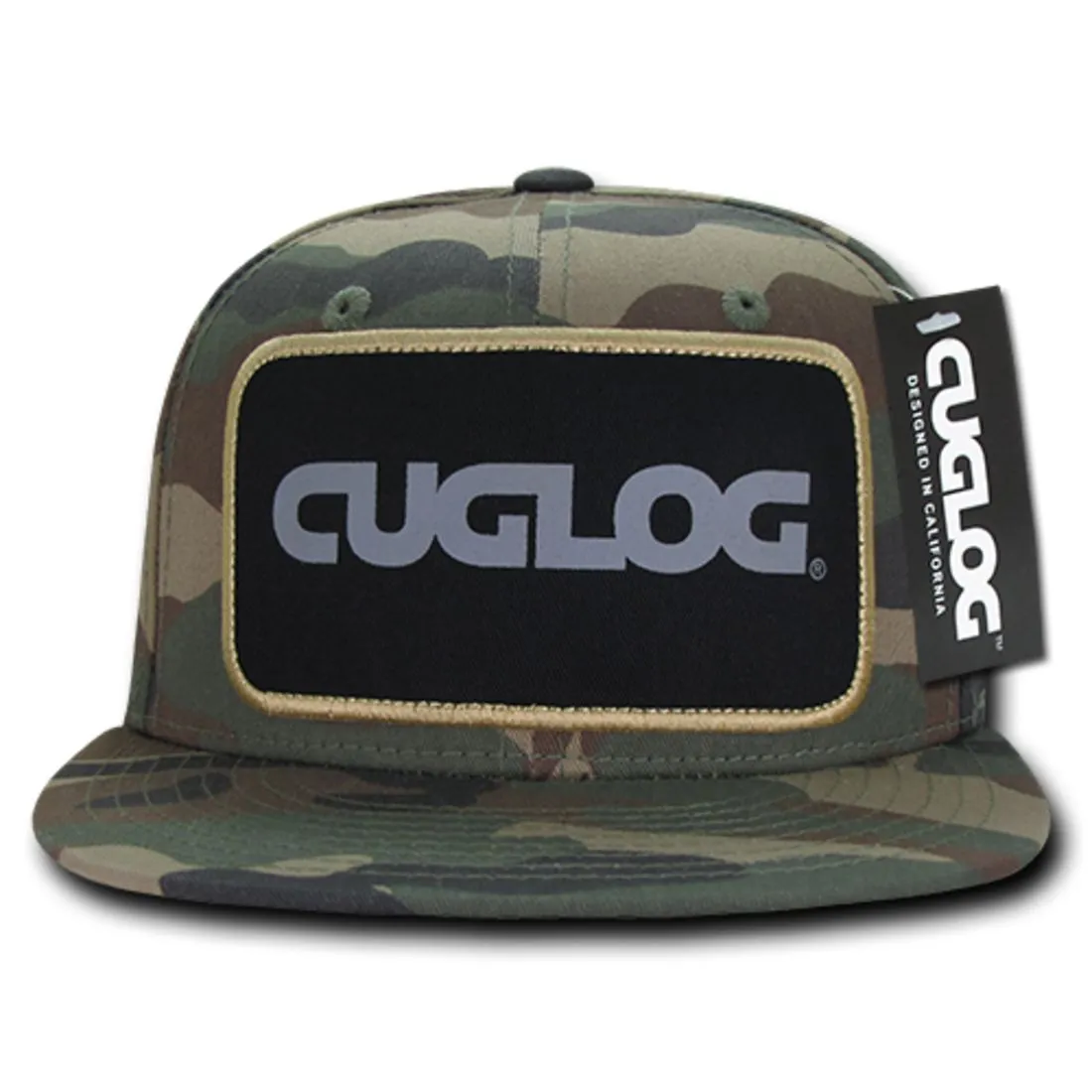 Cuglog C31 Patch Snapback Hats 6 Panel Structured Retro Stylish Caps