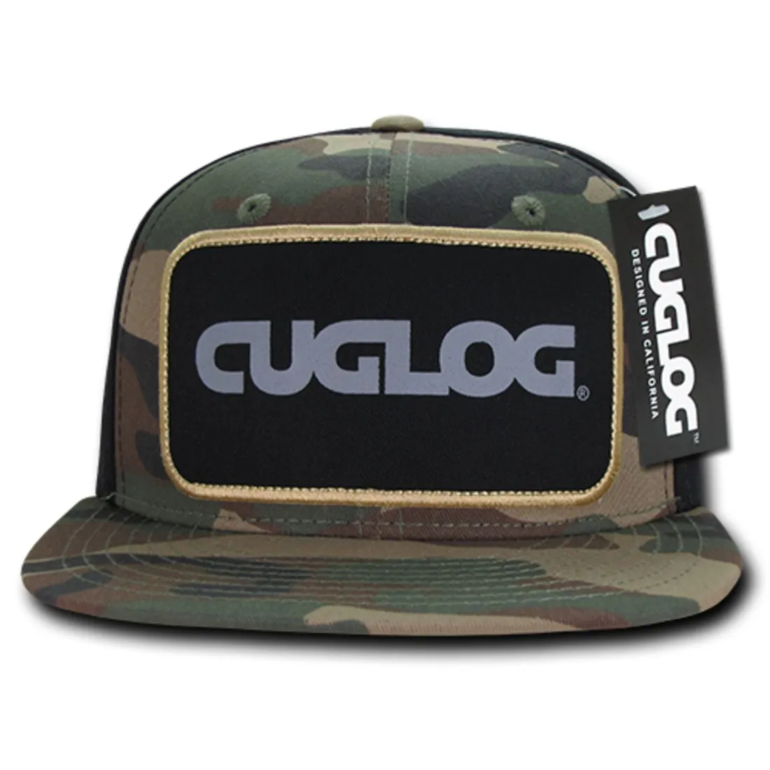 Cuglog C31 Patch Snapback Hats 6 Panel Structured Retro Stylish Caps