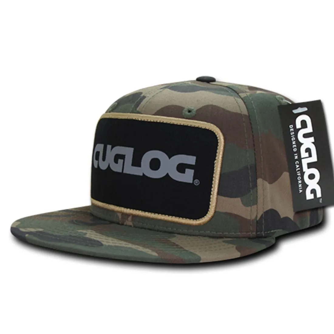 Cuglog C31 Patch Snapback Hats 6 Panel Structured Retro Stylish Caps