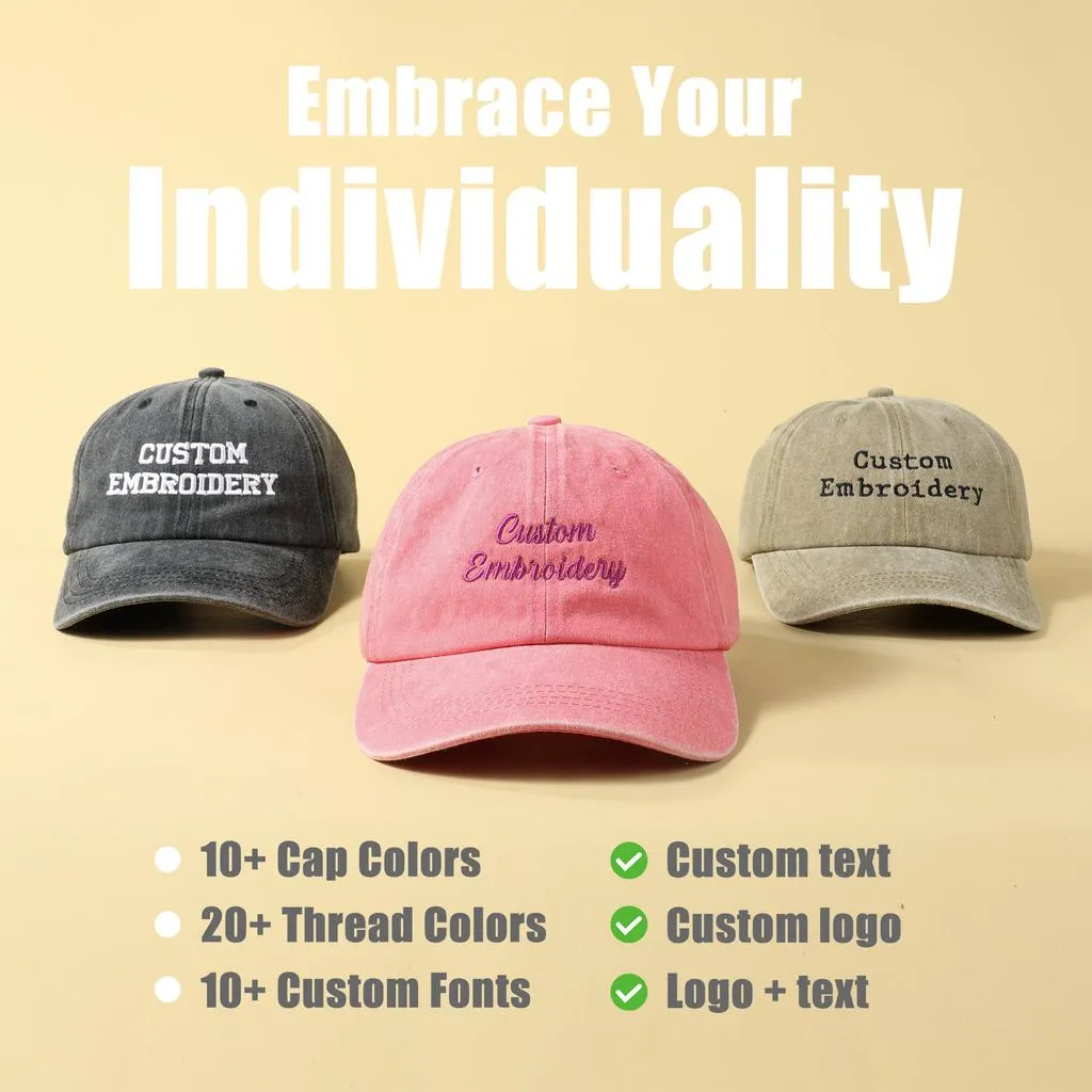 Custom Embroidered Dad Hats