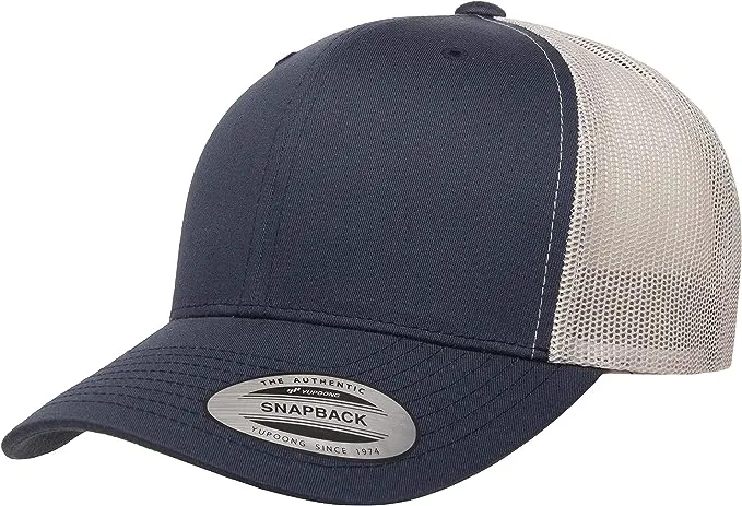 Custom Leather Patch Trucker Hats - Classic Colors