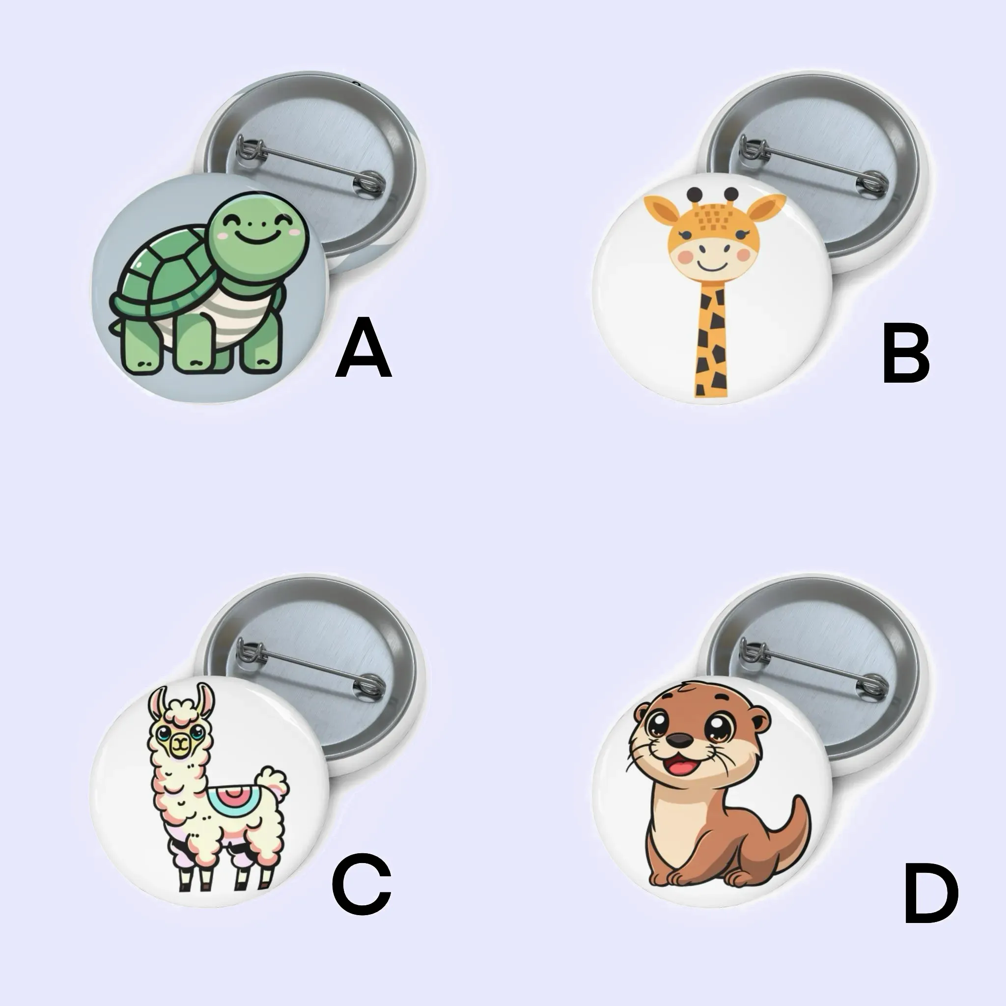Cute animal Pin Badge Bundle