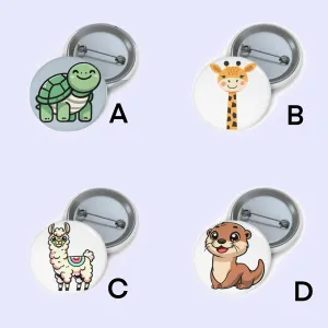 Cute animal Pin Badge Bundle