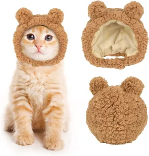 Cute Cat Costume Warm Bear Hat