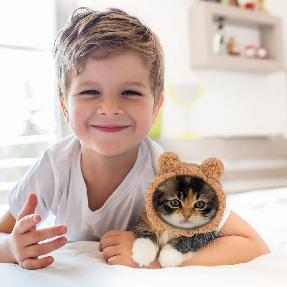 Cute Cat Costume Warm Bear Hat