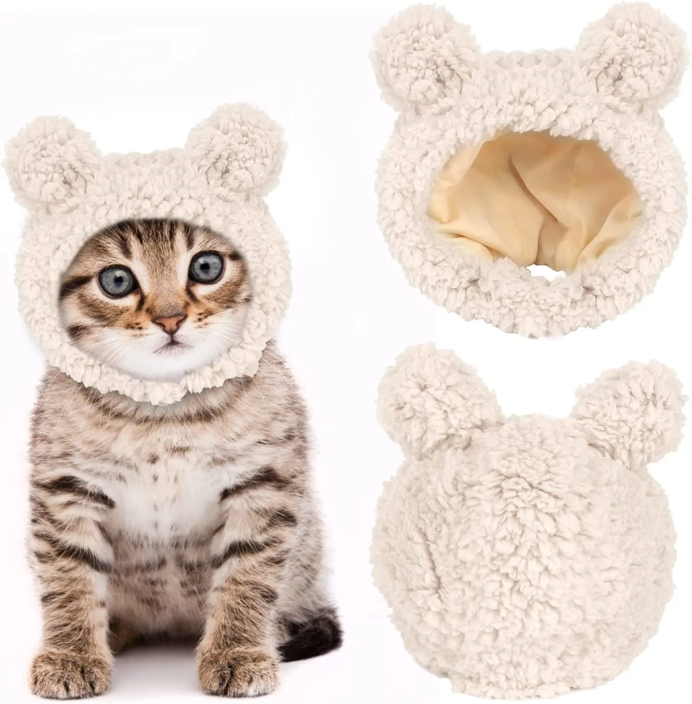 Cute Cat Costume Warm Bear Hat
